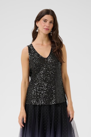 Cream Blouse in Black: front