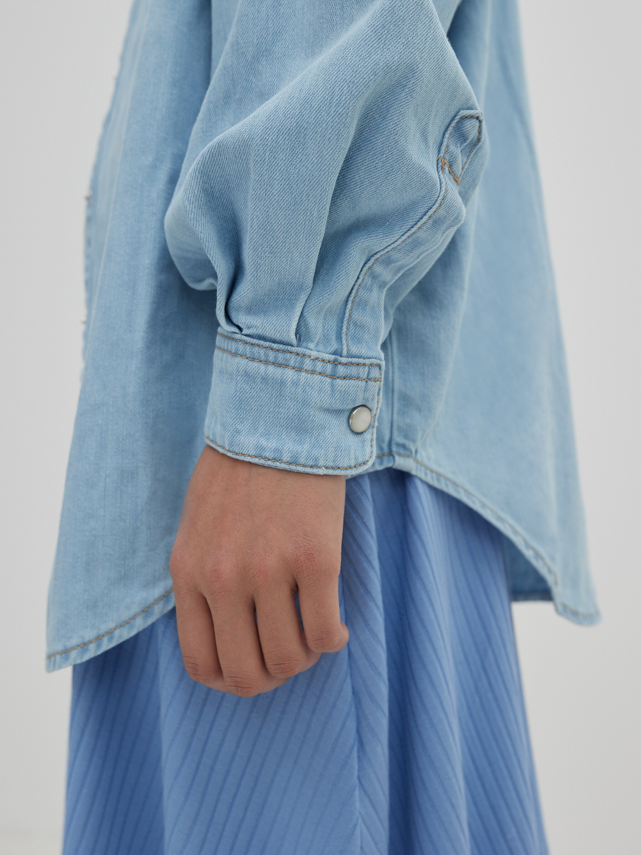 EDITED Produkte Hemd 'Dani' blau