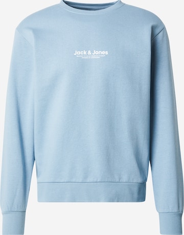 JACK & JONES Суичър 'JWHVESTERBRO' в синьо: отпред