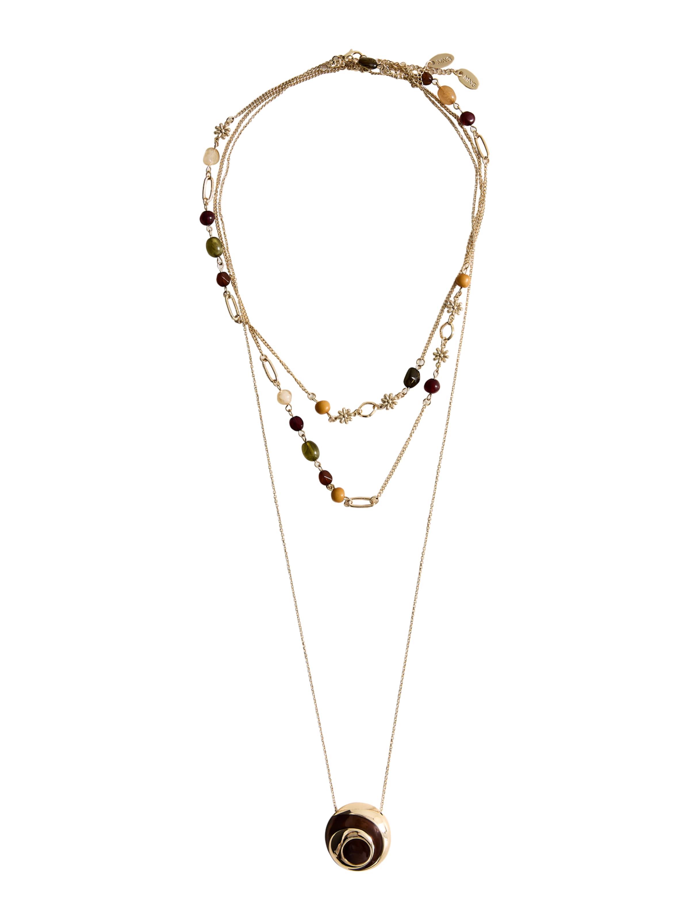 Collana di MANGO in oro: frontale