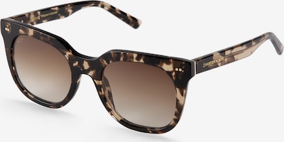 Kapten & Son Óculos de sol 'Florence Crystal Tortoise Brown' em bege / castanho escuro, Vista do produto