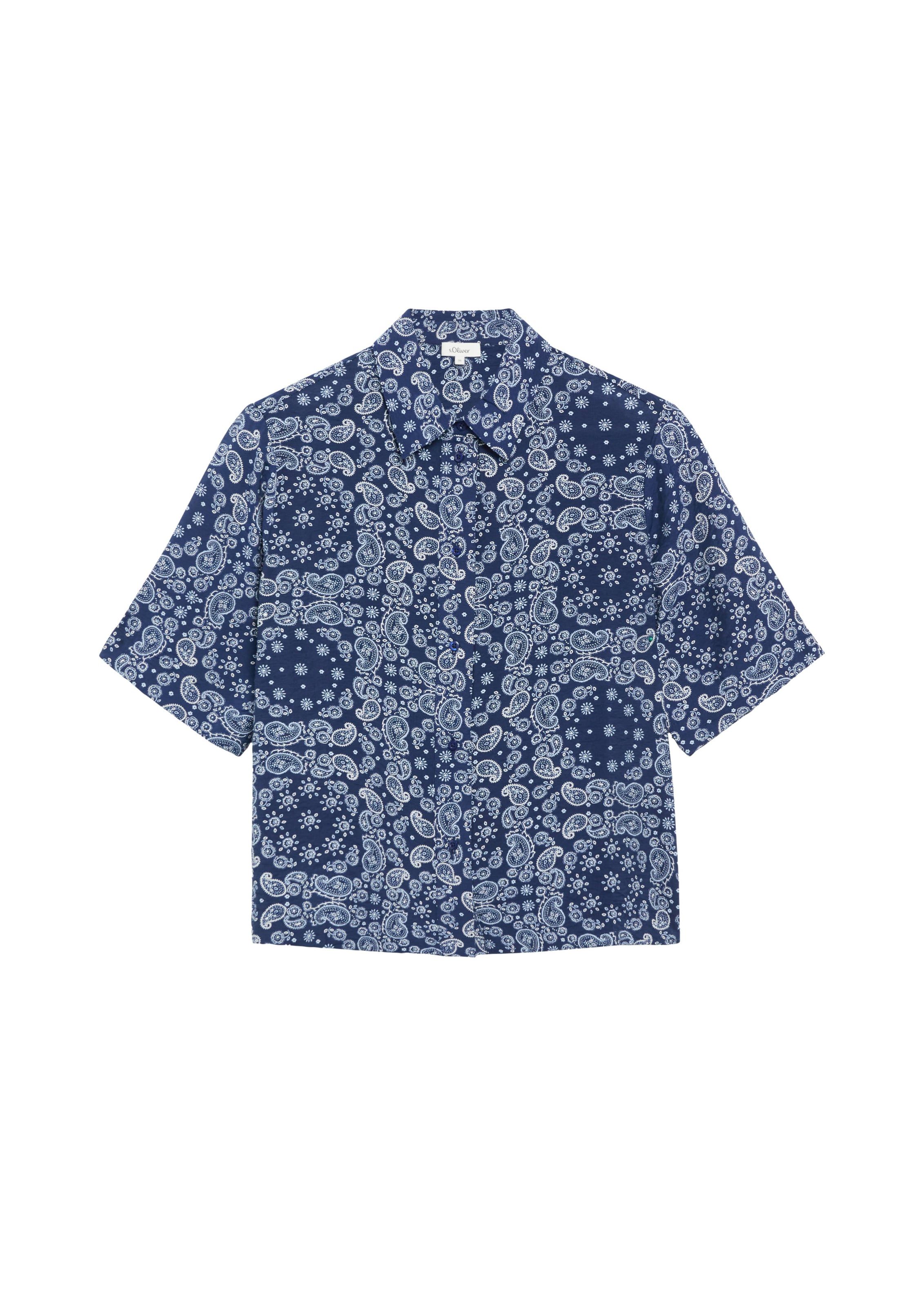 s.Oliver Blouse in Blauw: voorkant