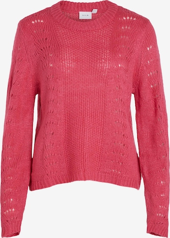 VILA Sweater 'CHAI' in Pink: front