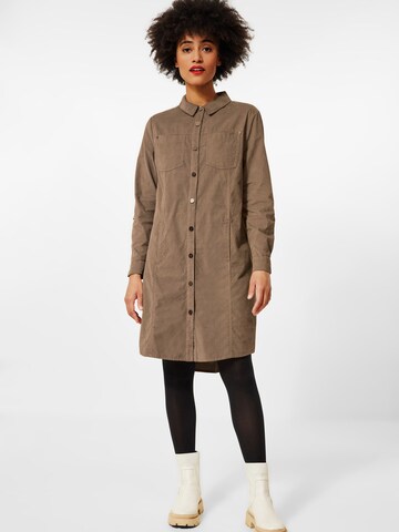 STREET ONE Shirt Dress in Brown: front