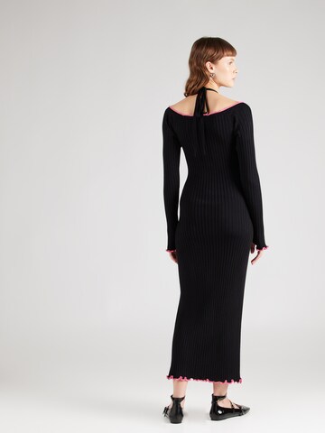 Robes en maille '76DPM18' Versace Jeans Couture en noir