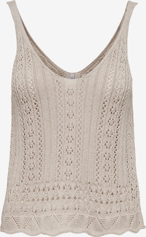 ONLY Knitted Top 'Lyzet' in Grey: front