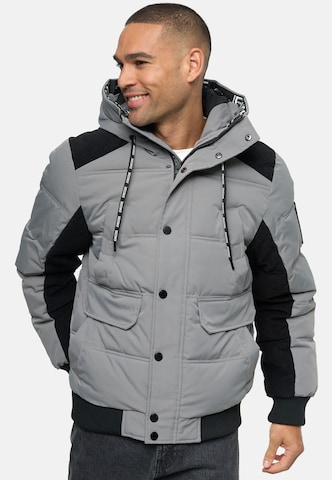 INDICODE JEANS Winterjacke 'Jakobe' in Grau