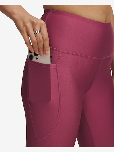 UNDER ARMOUR Workout Pants in Red violet / White, Item view