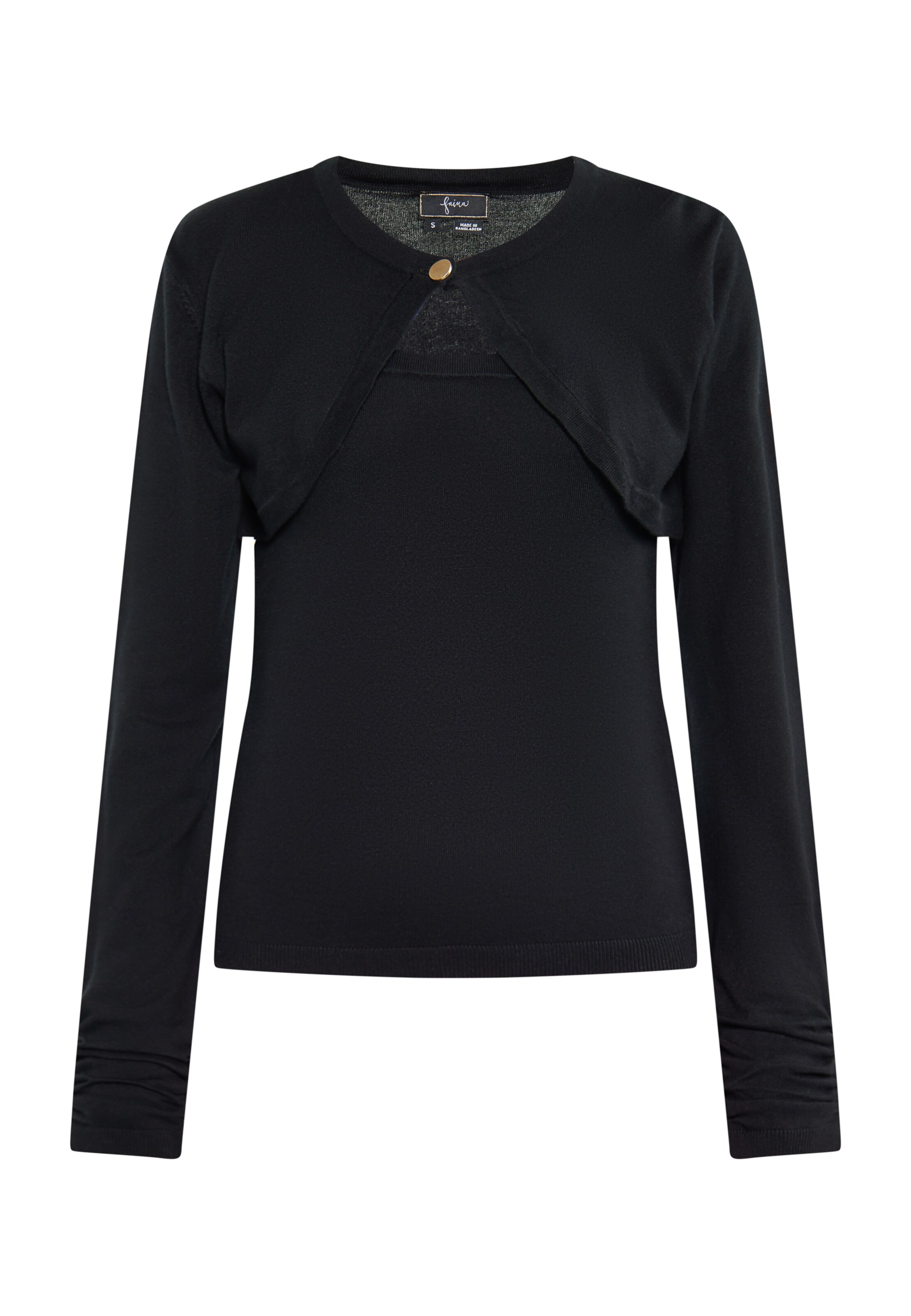 faina Pullover in Schwarz: Vorderseite