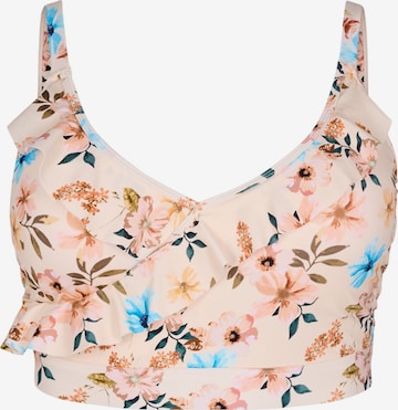 Swim by ZizziBustier Bikini gornji dio 'SKATRIN' - bež boja: prednji dio