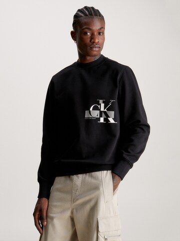 Calvin Klein Jeans Sweatshirt i sort: forside