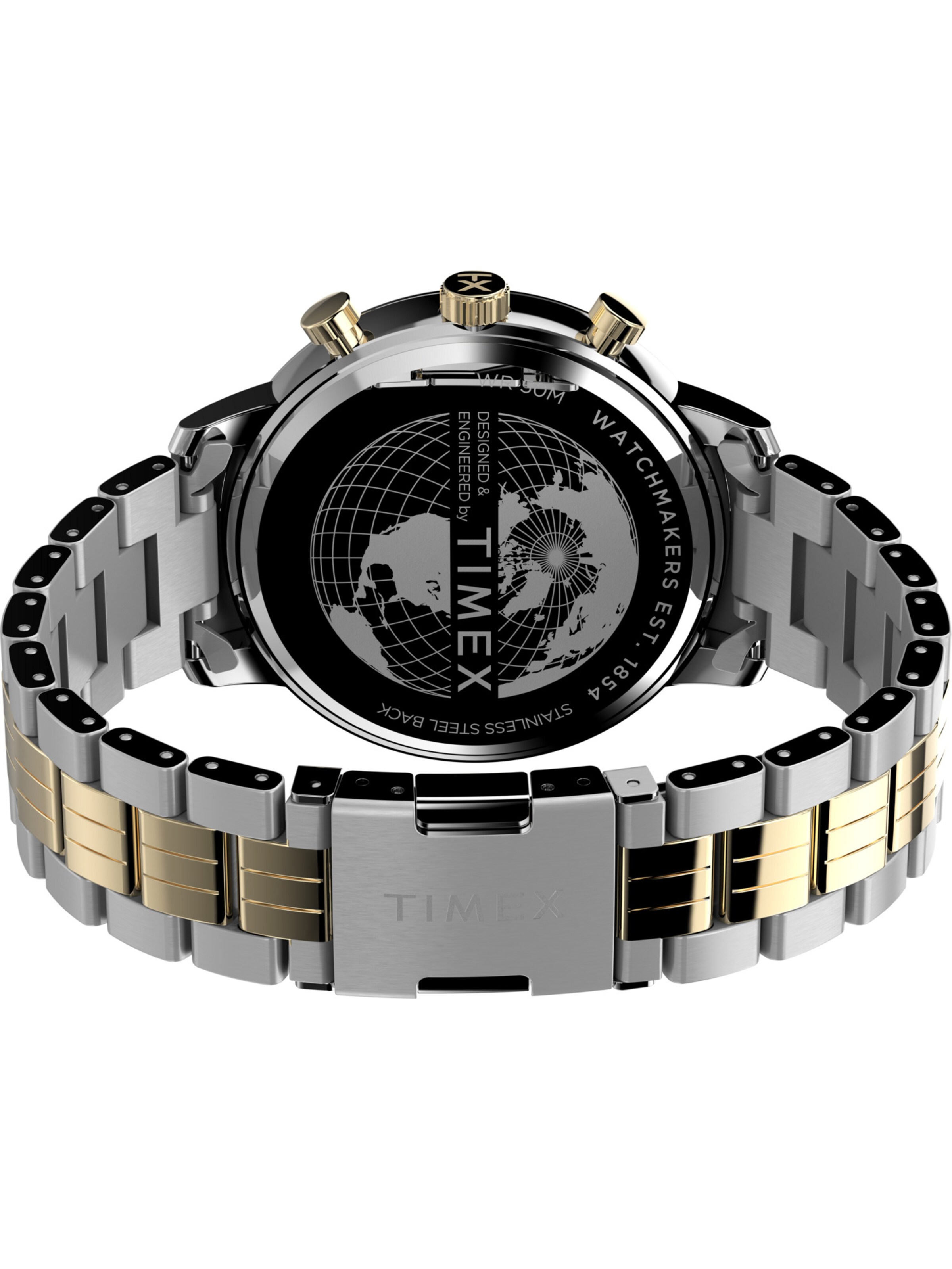 Montre à affichage analogique 'Chicago' TIMEX en argent