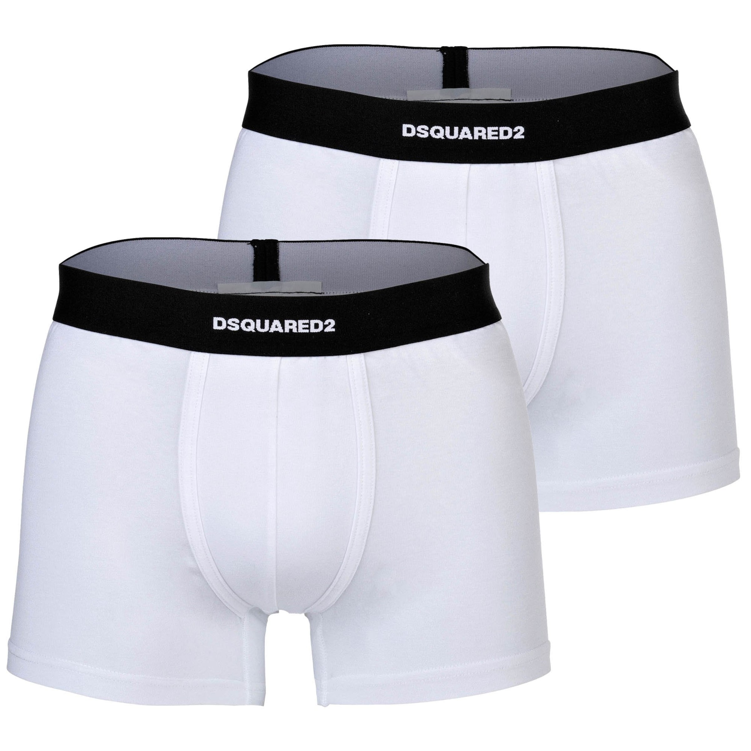 DSQUARED2 Boxerky – bílá: přední strana