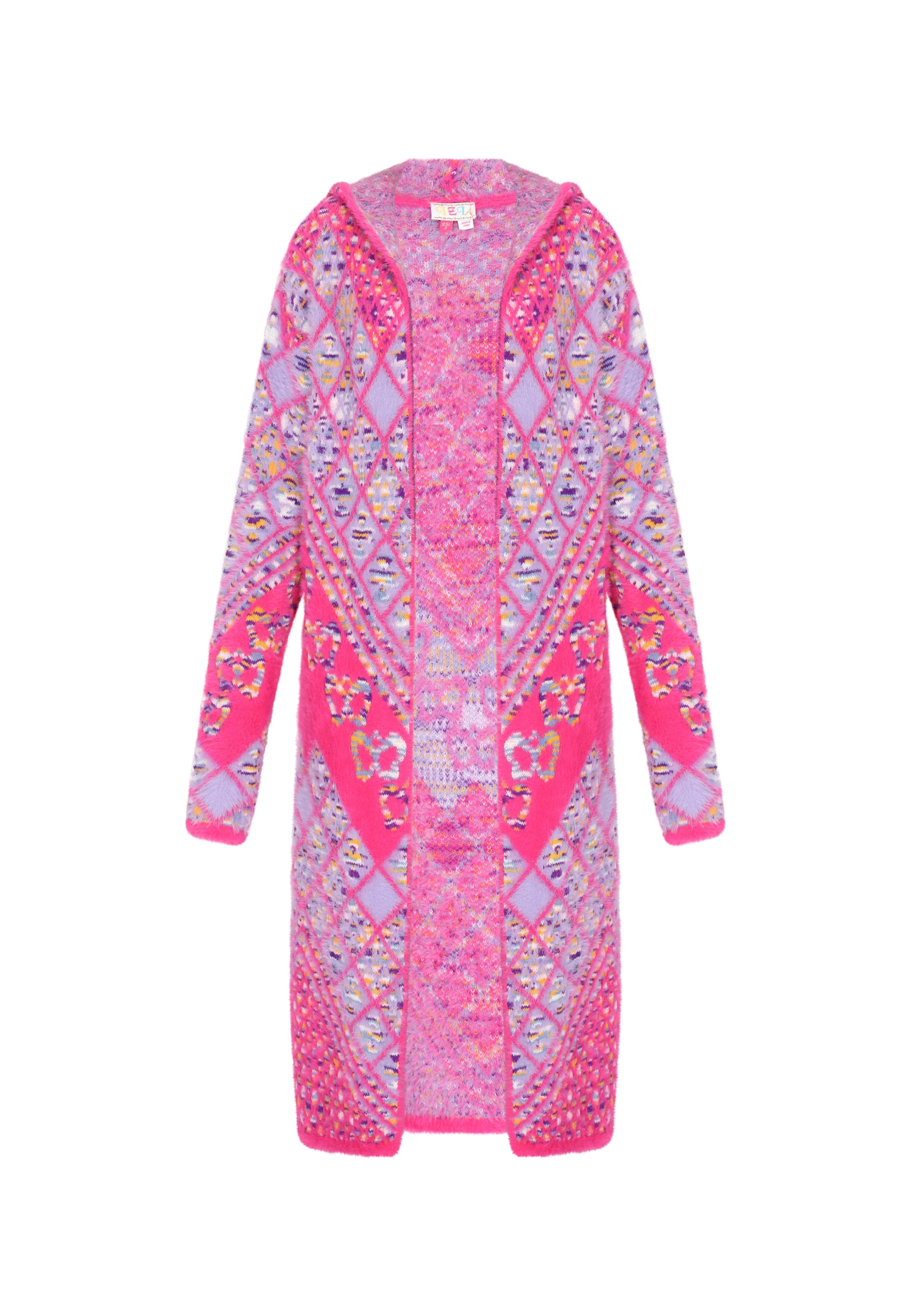 IZIA - Casaco de malha em rosa: frente