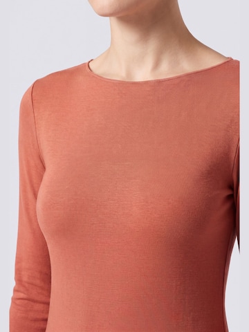 Ciocca - Camiseta térmica 'Cashmere undershirt barchetta' en naranja