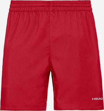 HEAD Regular Workout Pants in Red: front