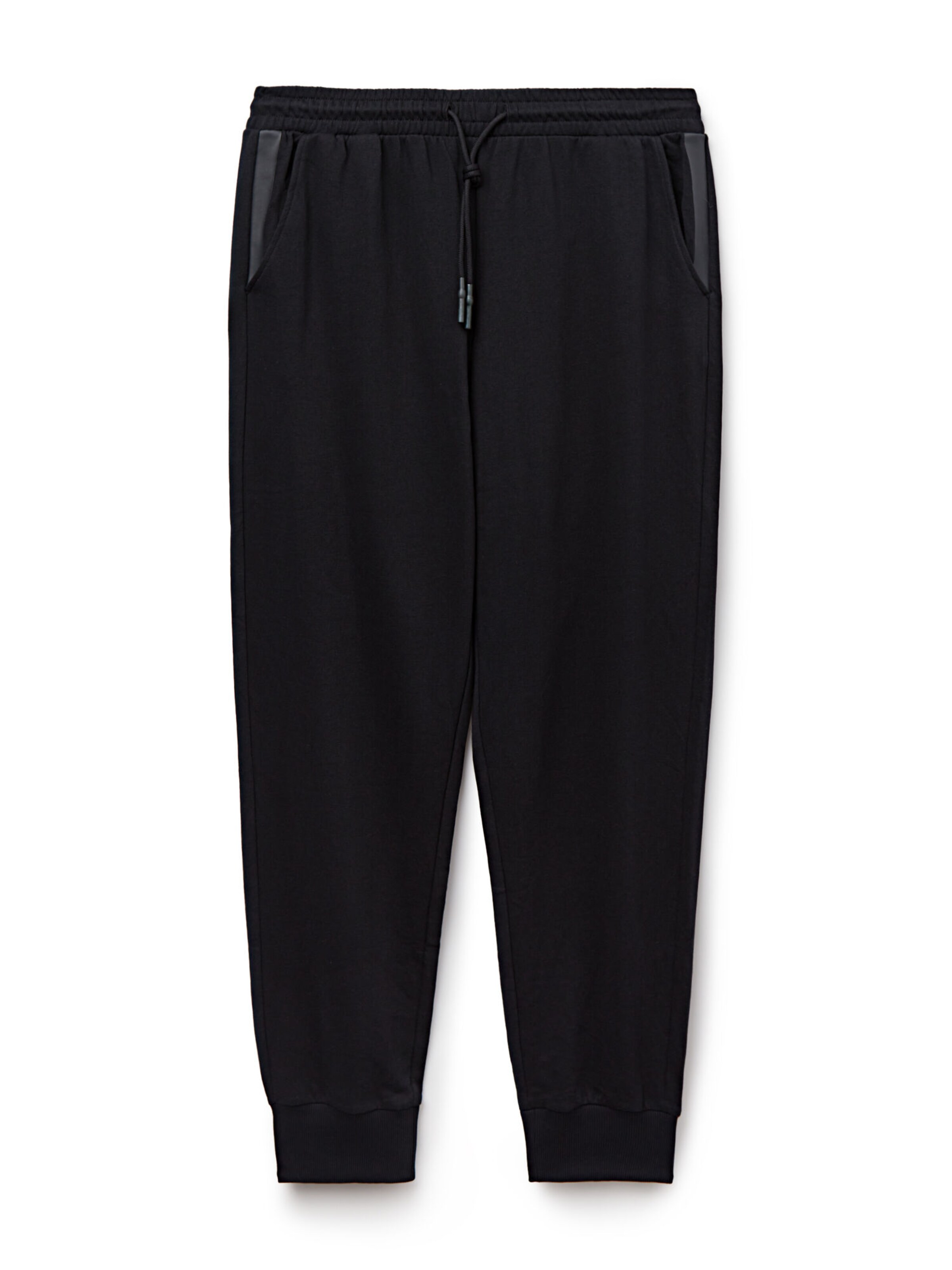 IUMAN Intimissimi Uomo Tapered Pants in Black: front