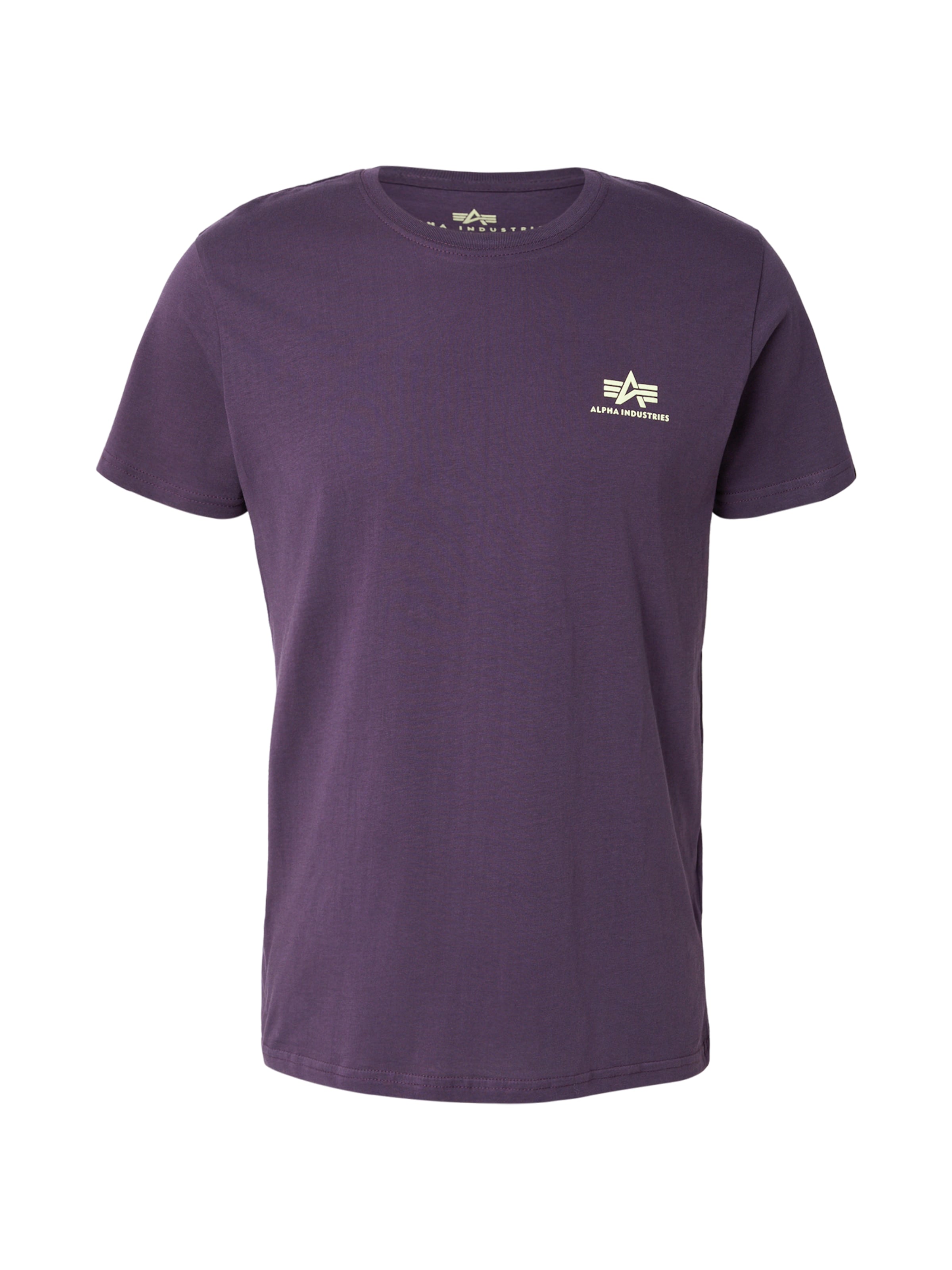 ALPHA INDUSTRIES Regular Fit T-Shirt in Lila: Vorderseite