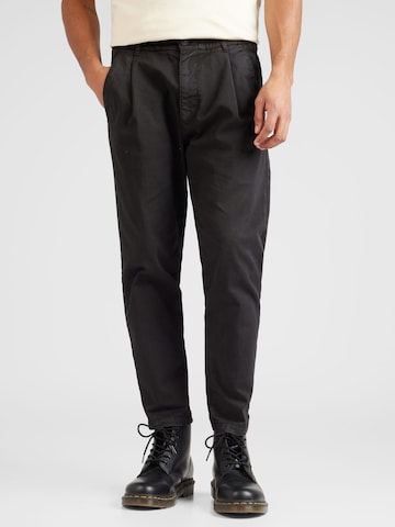 DRYKORN Regular Pleat-front trousers 'CHASY' in Black: front