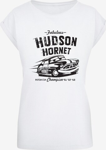 ABSOLUTE CULT T-Shirt 'Cars - Hudson Hornet' in Weiß: predná strana