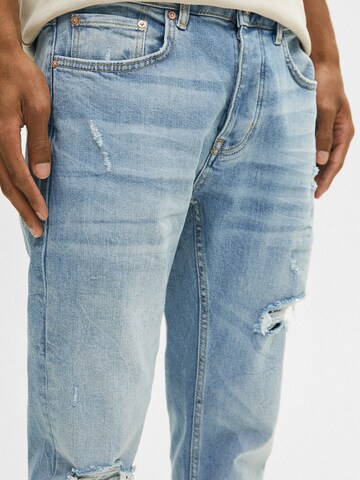 Pull&Bear Regular Jeans in Blauw