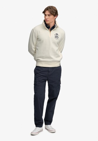 Superdry & Co Sweatshirt 'Varsity' in Beige
