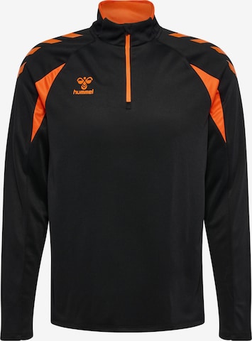 Hummel Sportsweatshirt in Zwart: voorkant