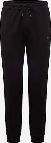 HUGO Red Tapered Pants 'Dumquat' in Black: front