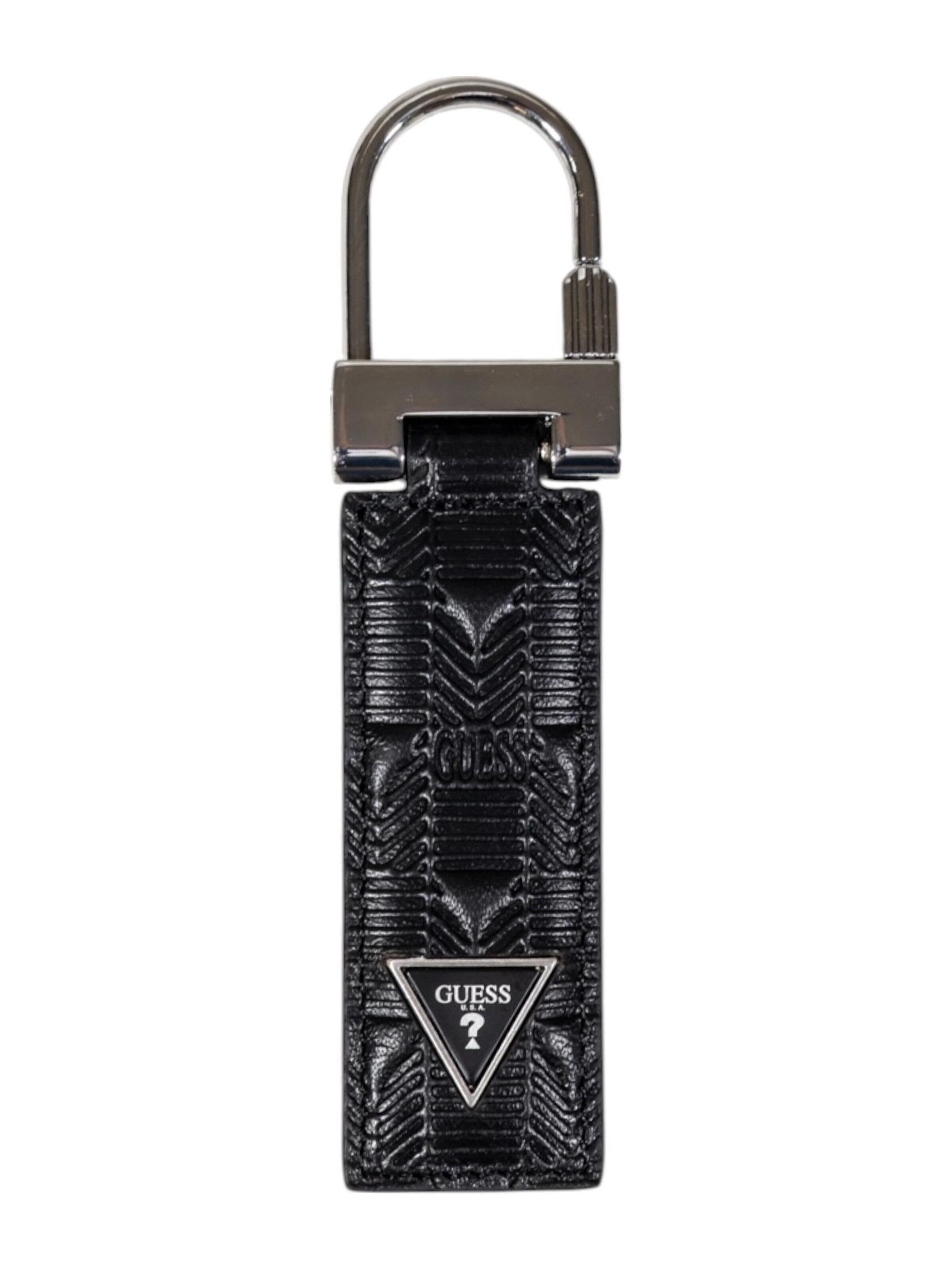 GUESS - Llavero en negro: frente