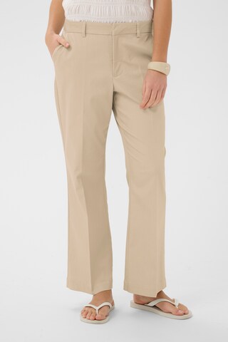 Cream Regular Pleated Pants 'CRGia' in Grey: front