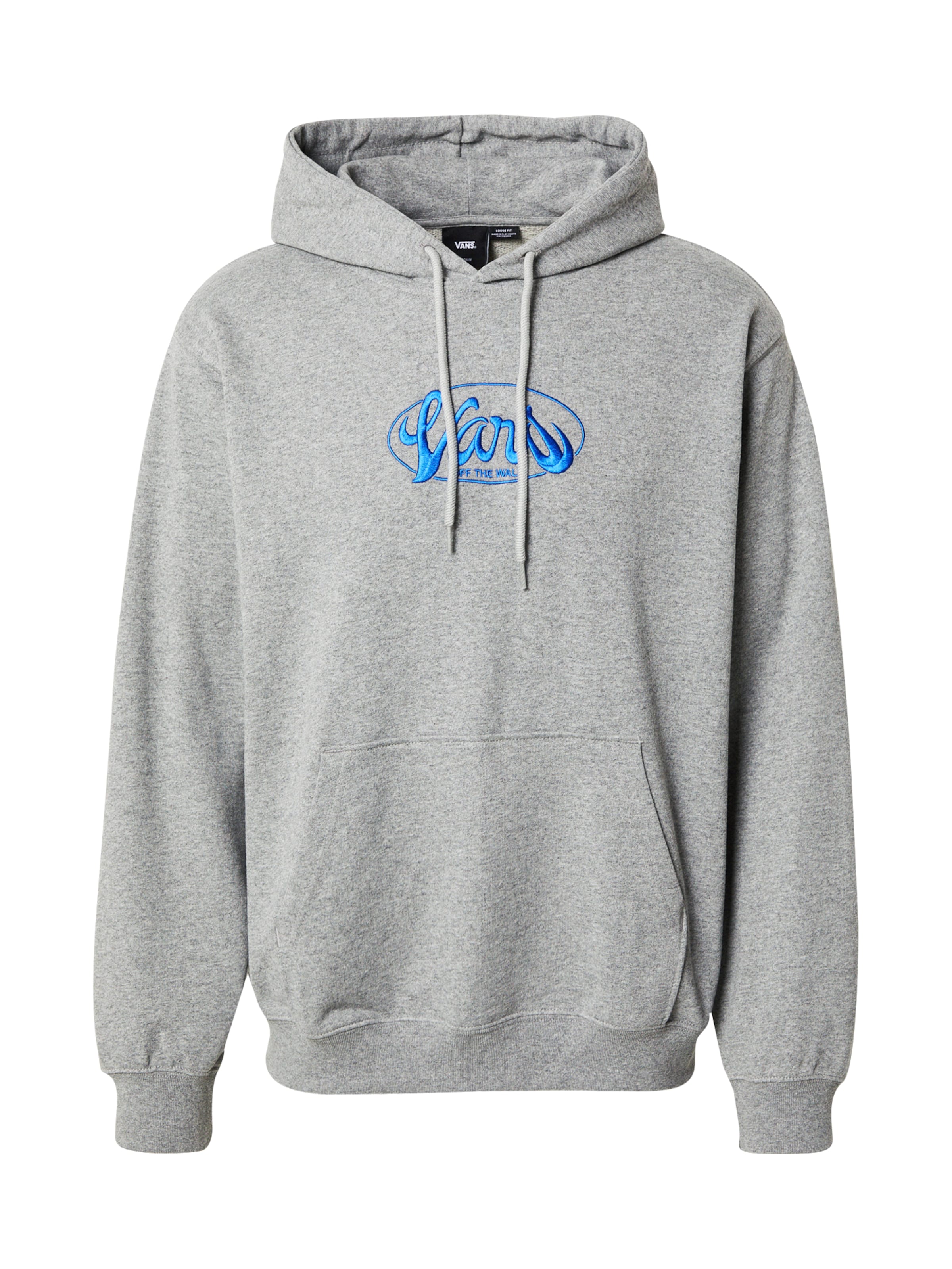 VANS Sweatshirt 'Global Line' in Grey: front