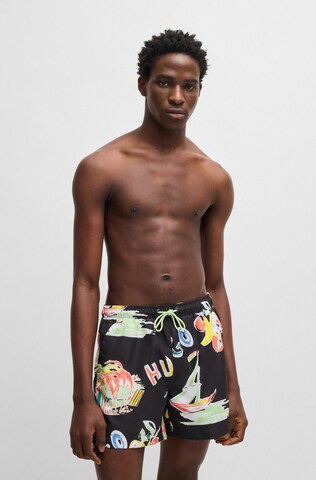 HUGO Badeshorts 'Calala' in Schwarz: Vorderseite