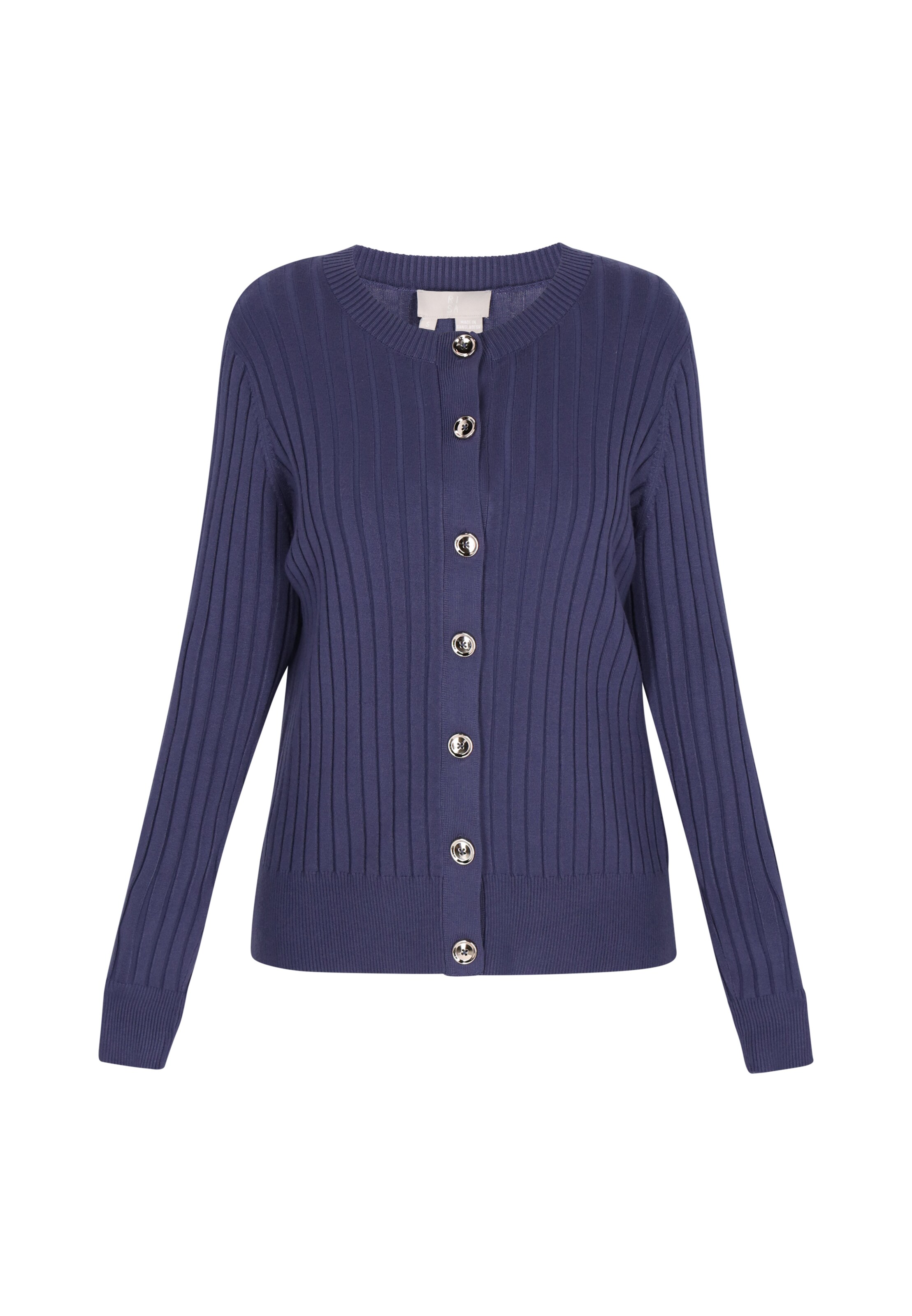 DreiMaster Klassik Gebreid vest in Blauw: voorkant