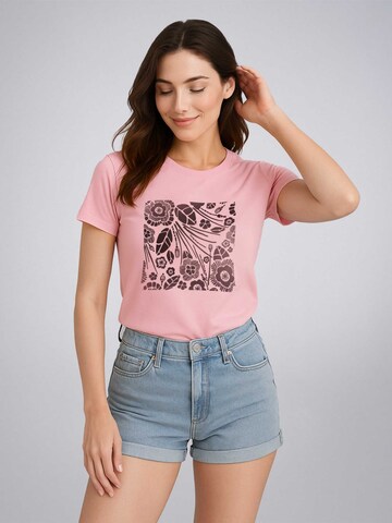 LEAFLETIC Shirt 'Leafletic Women’s Short Sleeve T-Shirt' in Pink