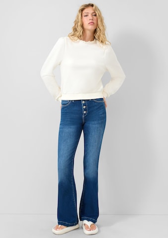 Sweat-shirt QS en beige