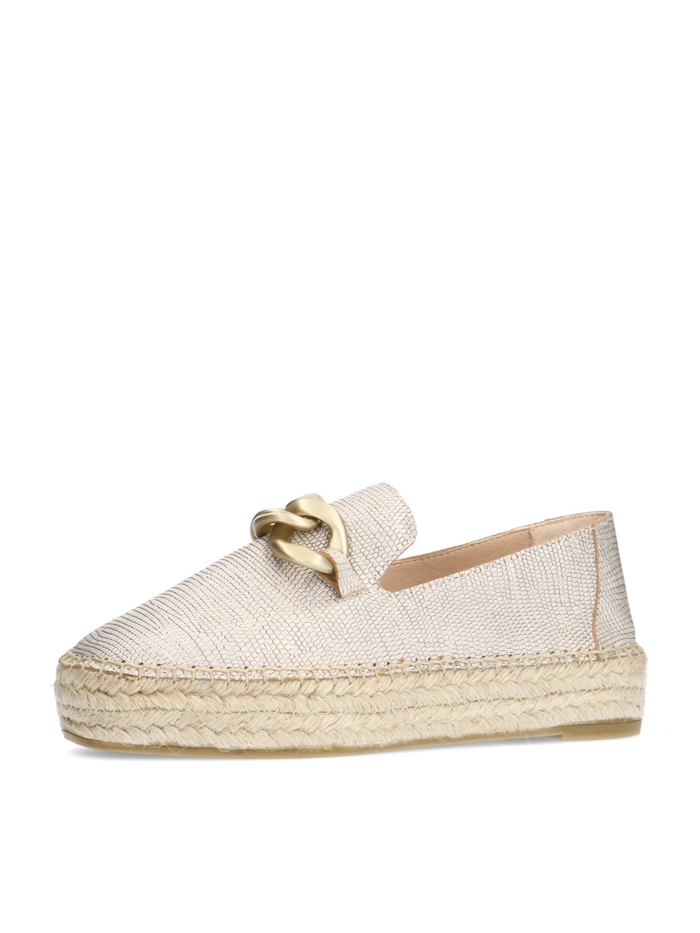 MANFIELD Espadrilles in Gold: Vorderseite