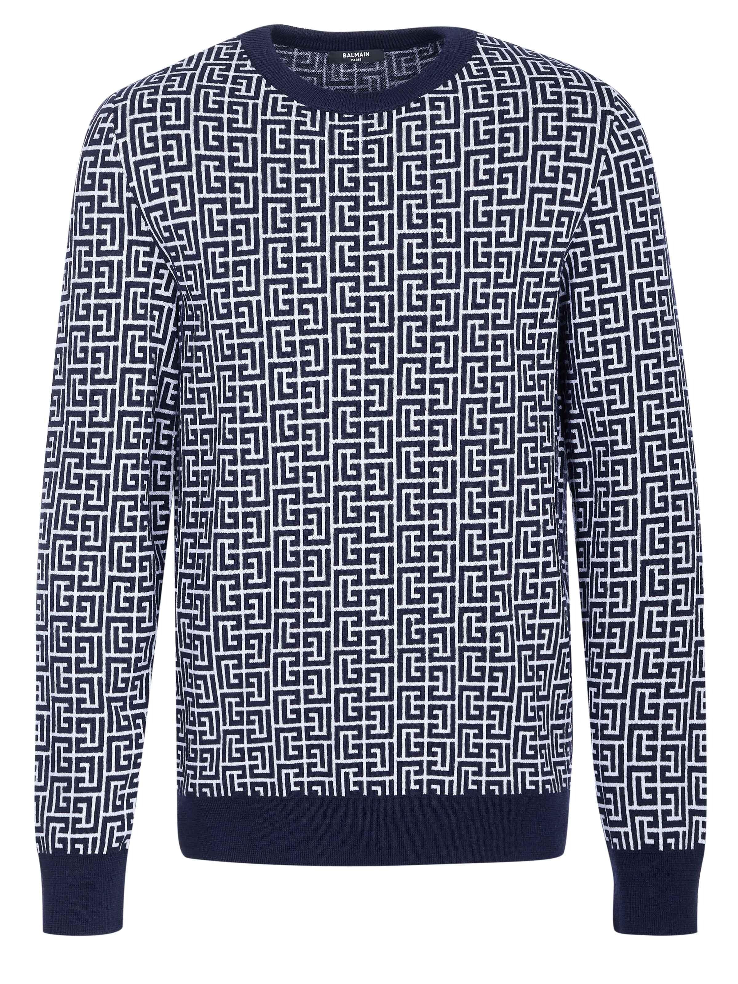 Balmain Pullover‌‌‌‌‌‌‌‌ in Blau: Vorderseite