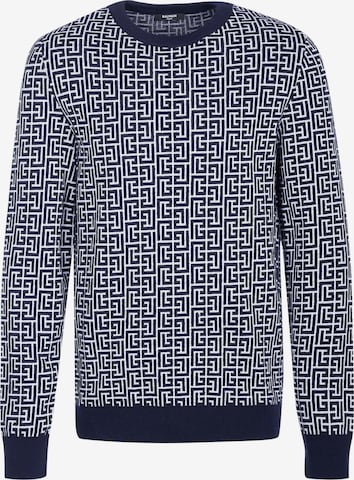 Pull-over Balmain en bleu : devant