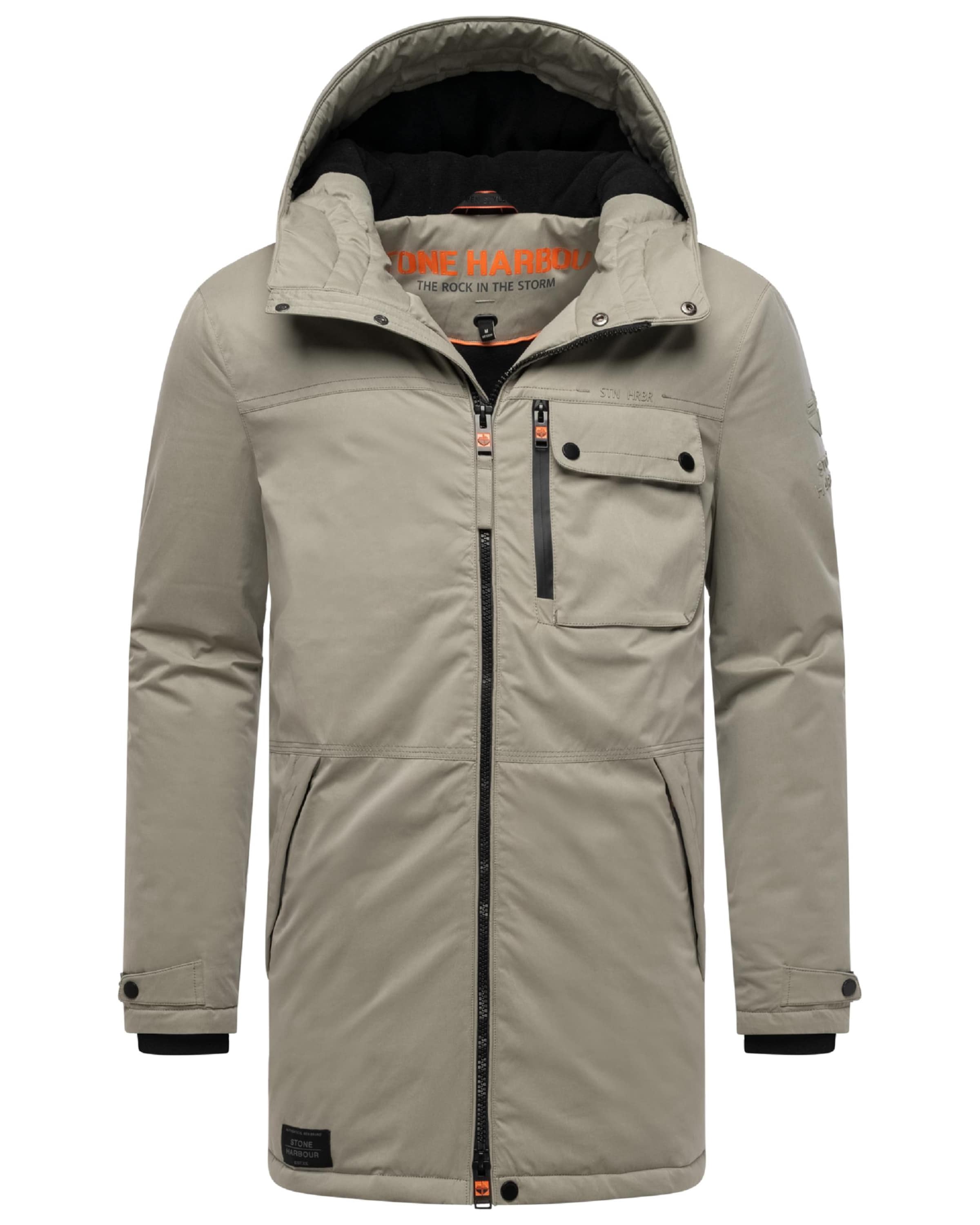 STONE HARBOUR Зимнее пальто 'Fintaan' в Серый