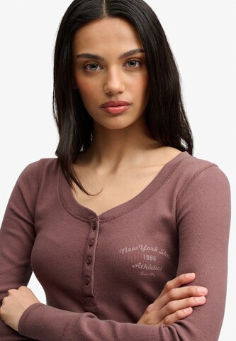 T-shirt Superdry & Co en marron