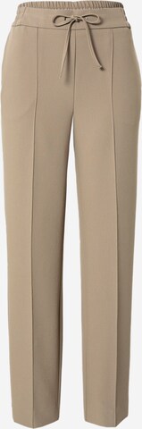 SELECTED FEMME Regular Trousers with creases 'Vinnie' in Brown: front