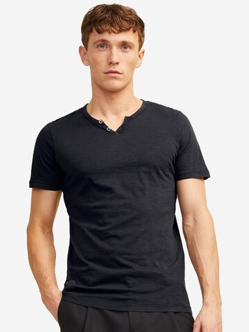 JACK & JONES Shirt 'Split' in Zwart