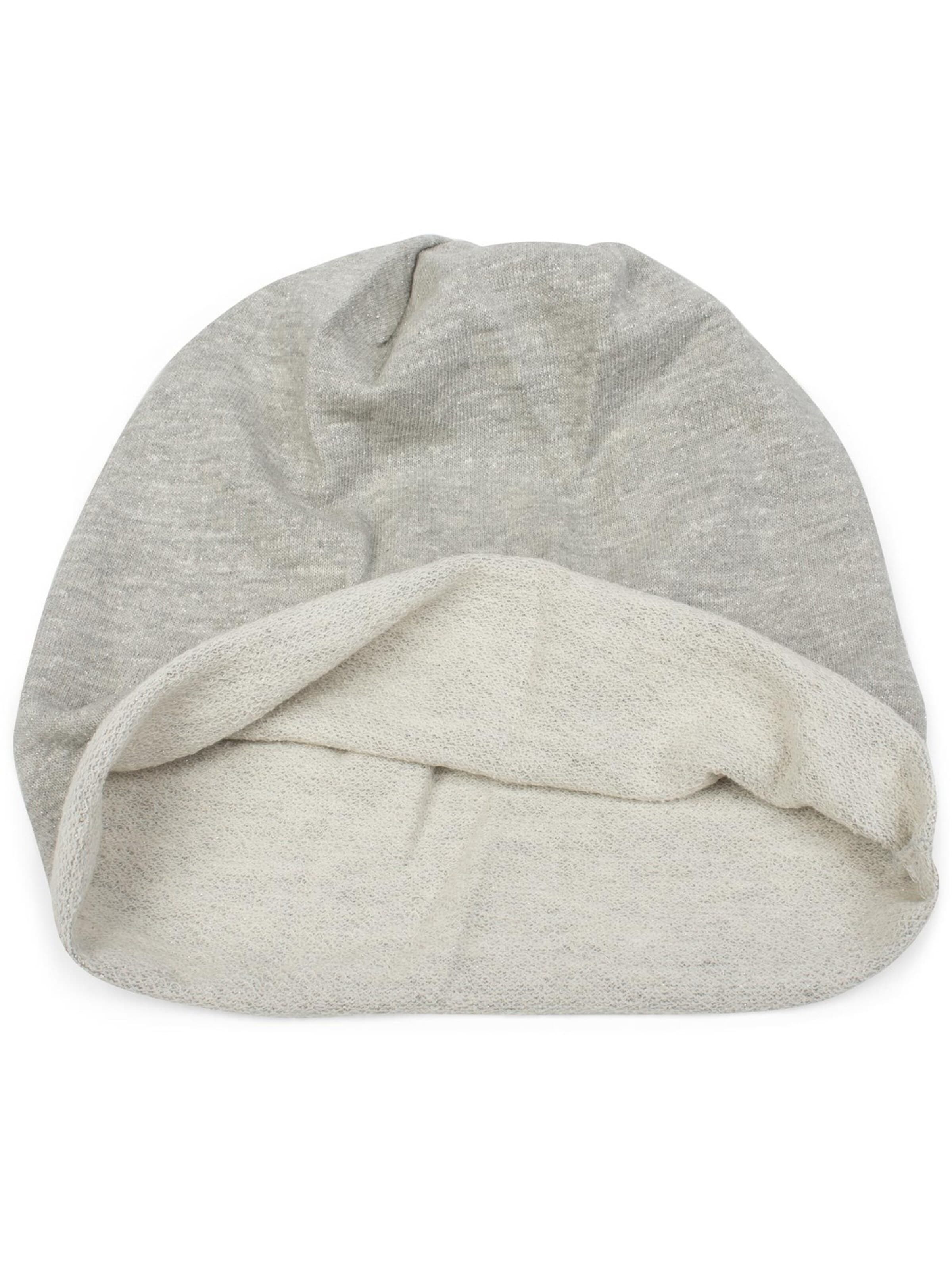 styleBREAKER Mütze 'Beanie Mütze mit All Over Glitzer'‌ in Grau