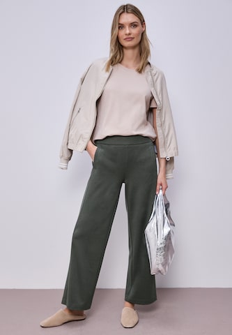 STREET ONE Wide leg Pants in Green
