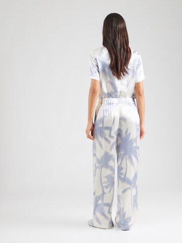 OUI Wide leg Παντελόνι πλισέ σε μπεζ