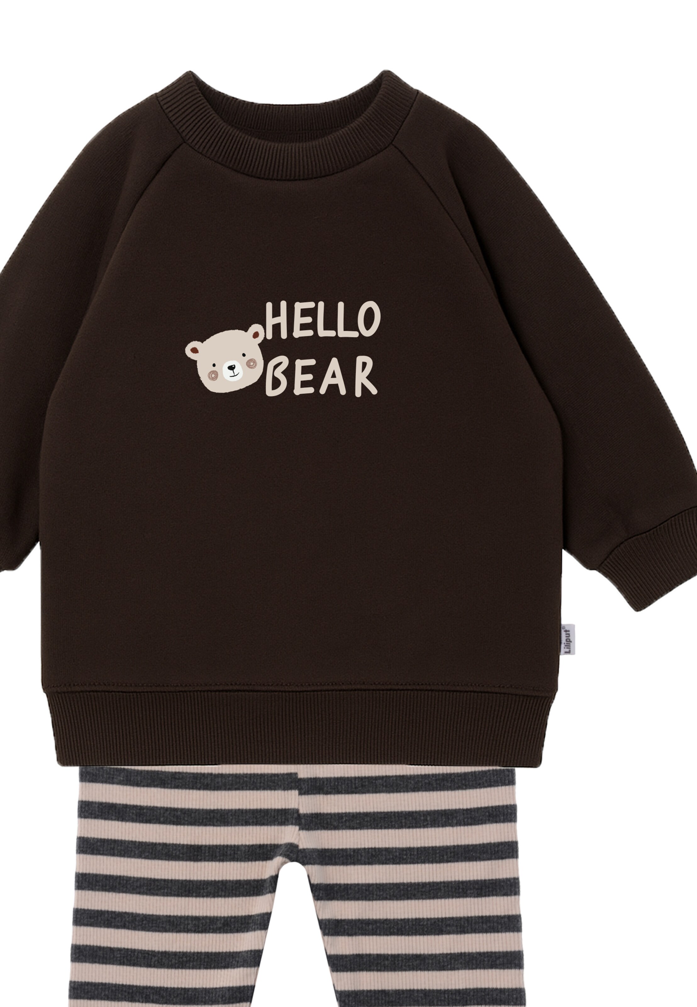LILIPUT Set 'Hello Bear' in Brown