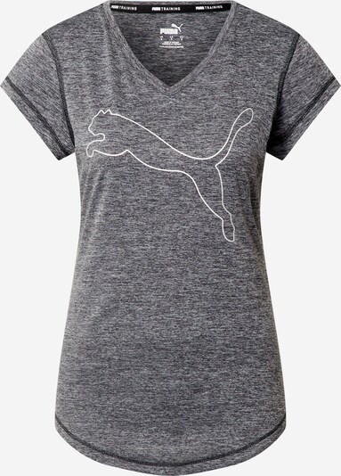 PUMA Funktionsshirt in graumeliert / weiß, Produktansicht