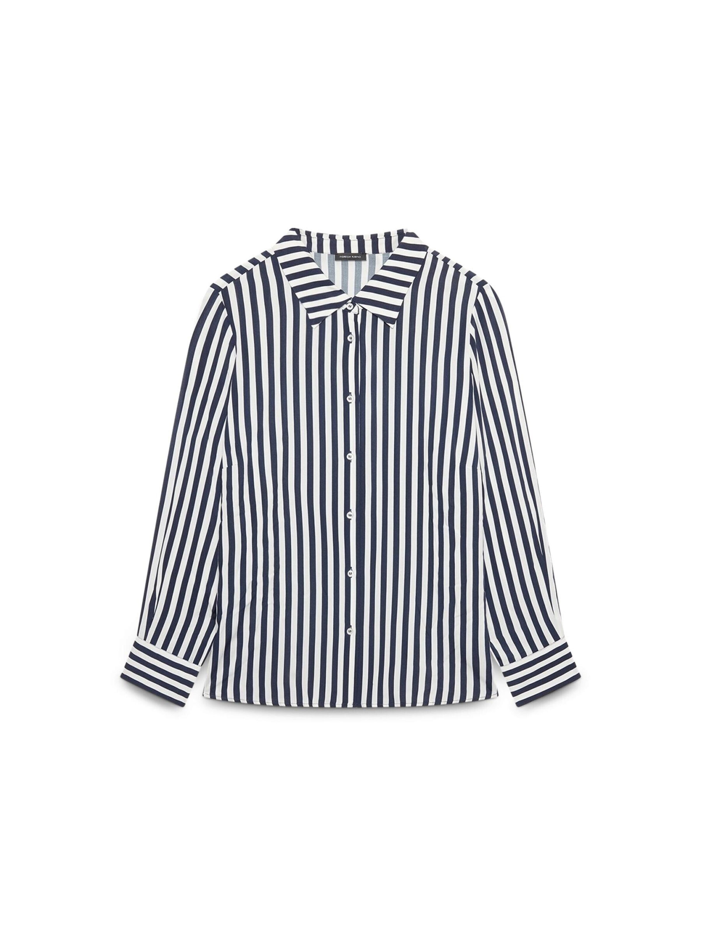 Camicia da donna di Fiorella Rubino in blu: frontale