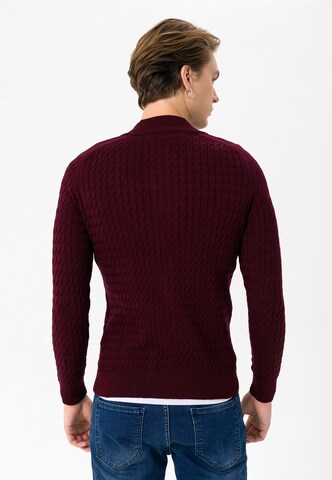 Jimmy Sanders Knit cardigan in Red