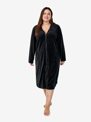 Zizzi Short Bathrobe 'Mgry' in Black ABOUT YOU - Main Image